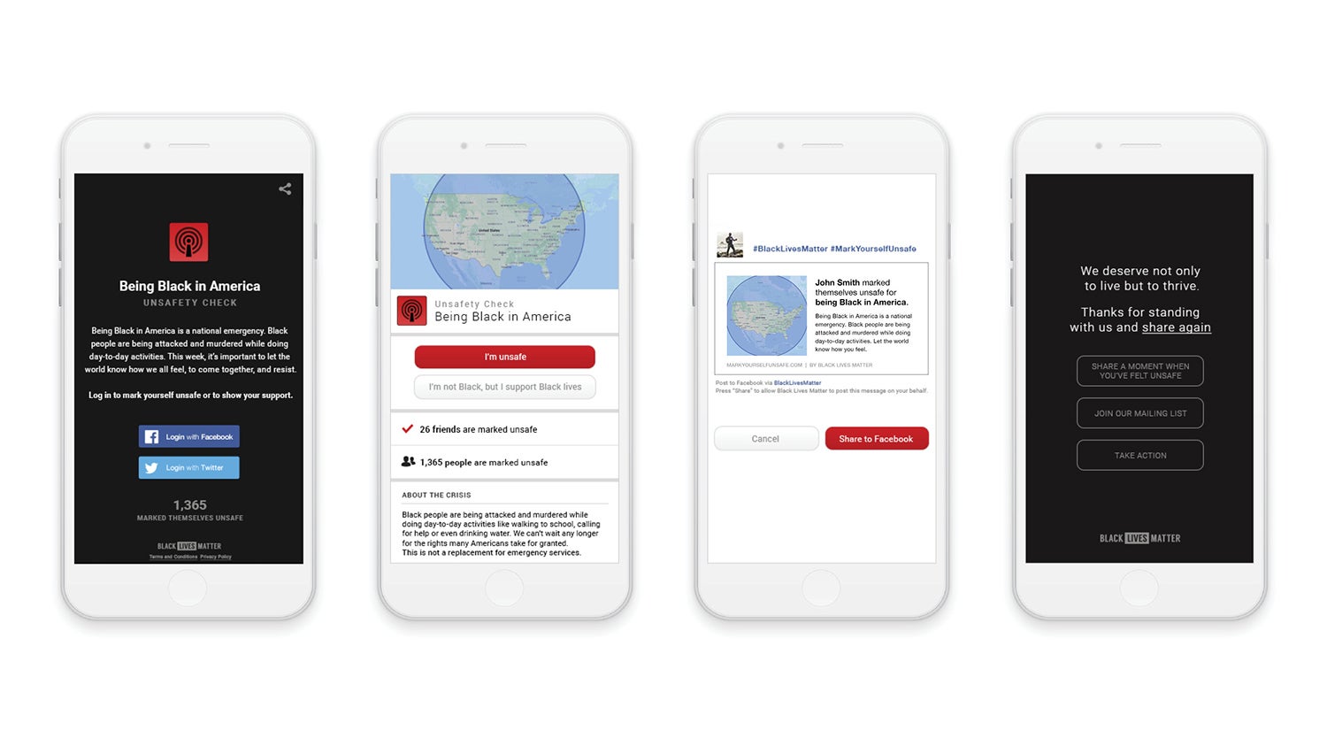 Black Lives Matter App Enables Americans To Mark Themselves 