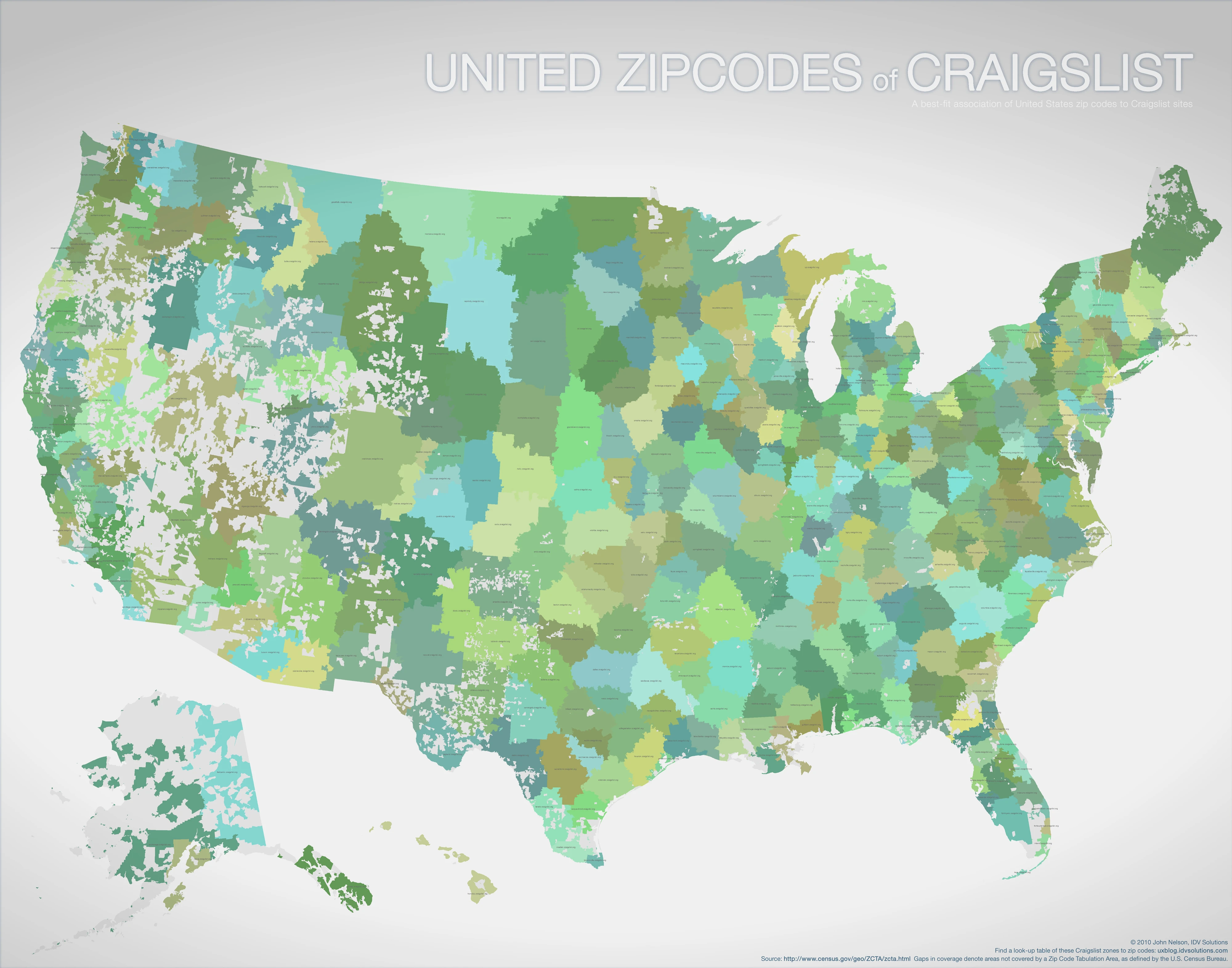 America, Charted According To Craigslist - Fast Company