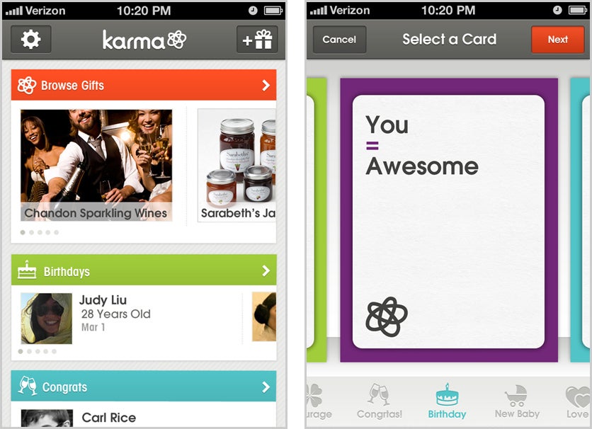 Tapjoy's Founders Remake Gift-Giving, With Karma iPhone App - Fast Company