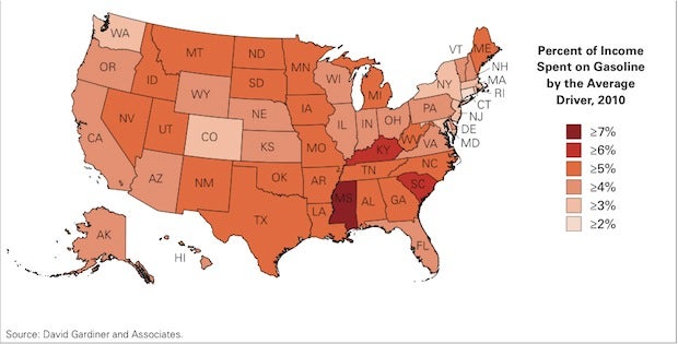 America's Most Gas-Dependent States Also The Least Prepared For Having ...