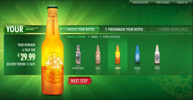 Heineken Customized Bottles