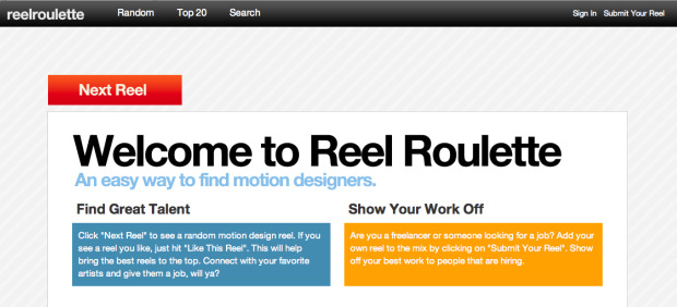 Reel Roulette, the SFW Motion-Design Video Site - Fast Company
