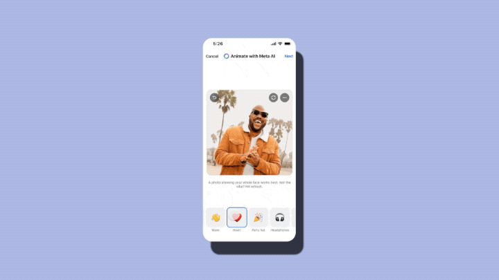 Facebook's new profile animation feature is Boomerang for the AI era