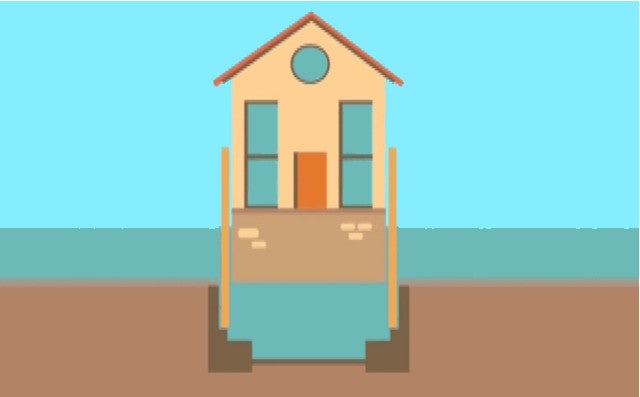 In A Flood, This Amphibious House Starts To Float - Fast Company In A Flood, This Amphibious House Starts To Float - Fast Company