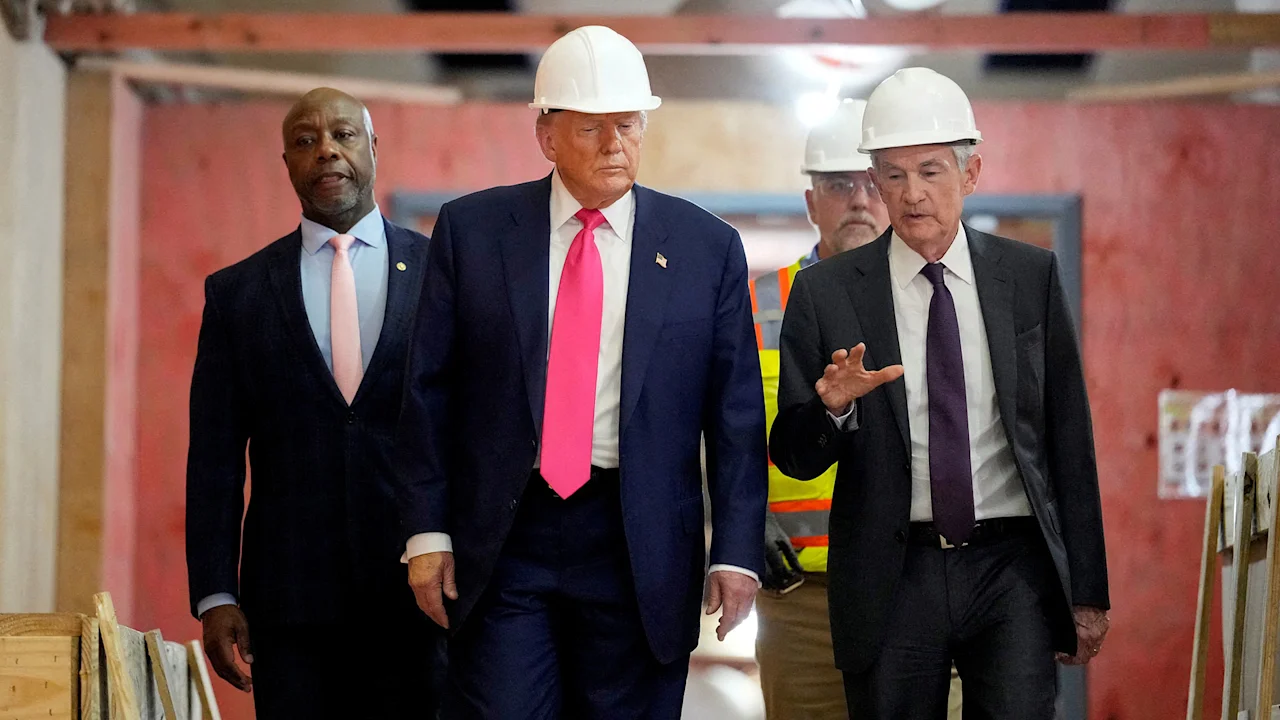 Trump and Jerome Powell have tense exchanges at rare presidential visit to the Fed