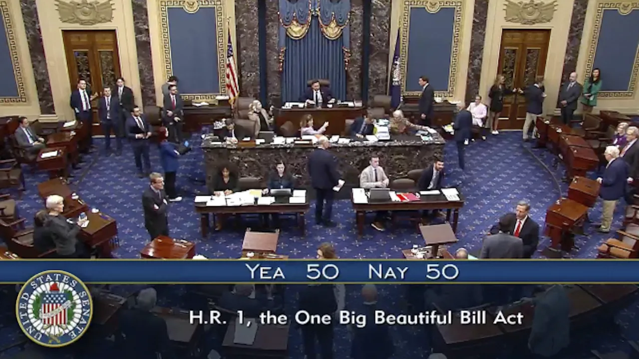 Senate narrowly passes Trump’s megabill after overnight voting session