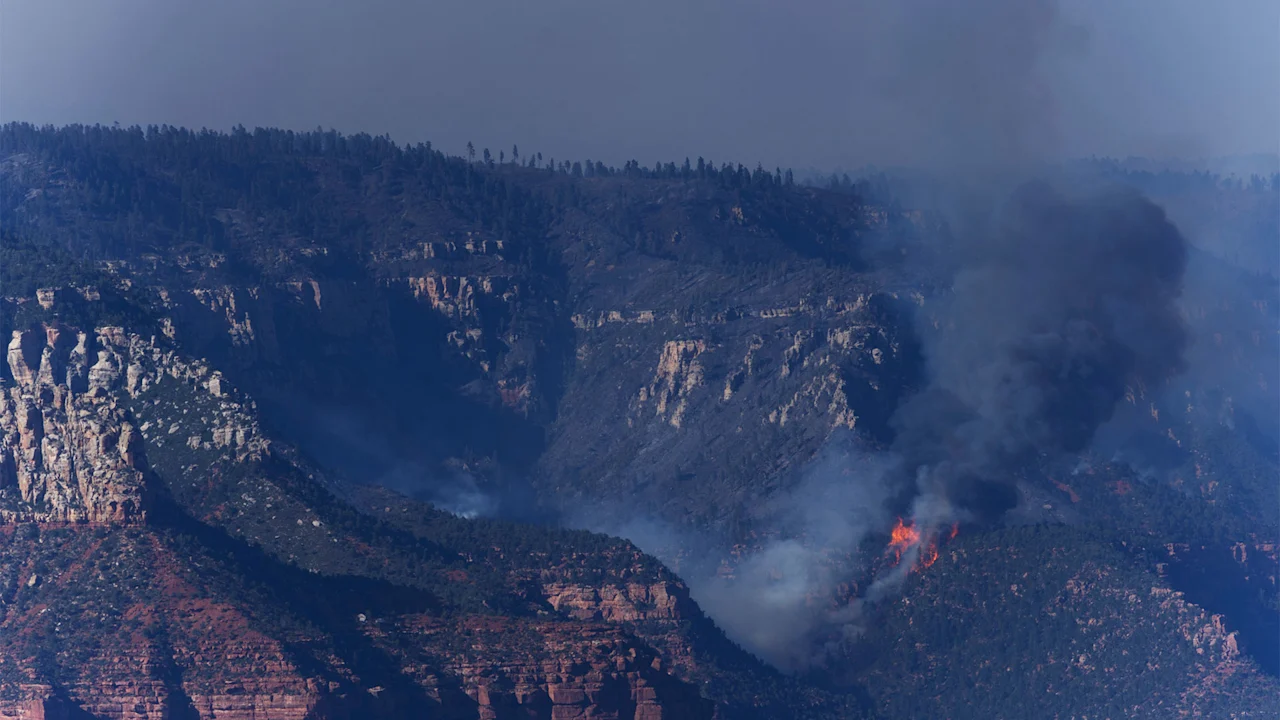 A wildfire burning along the Grand Canyon’s North Rim is proving difficult to contain. Here’s why