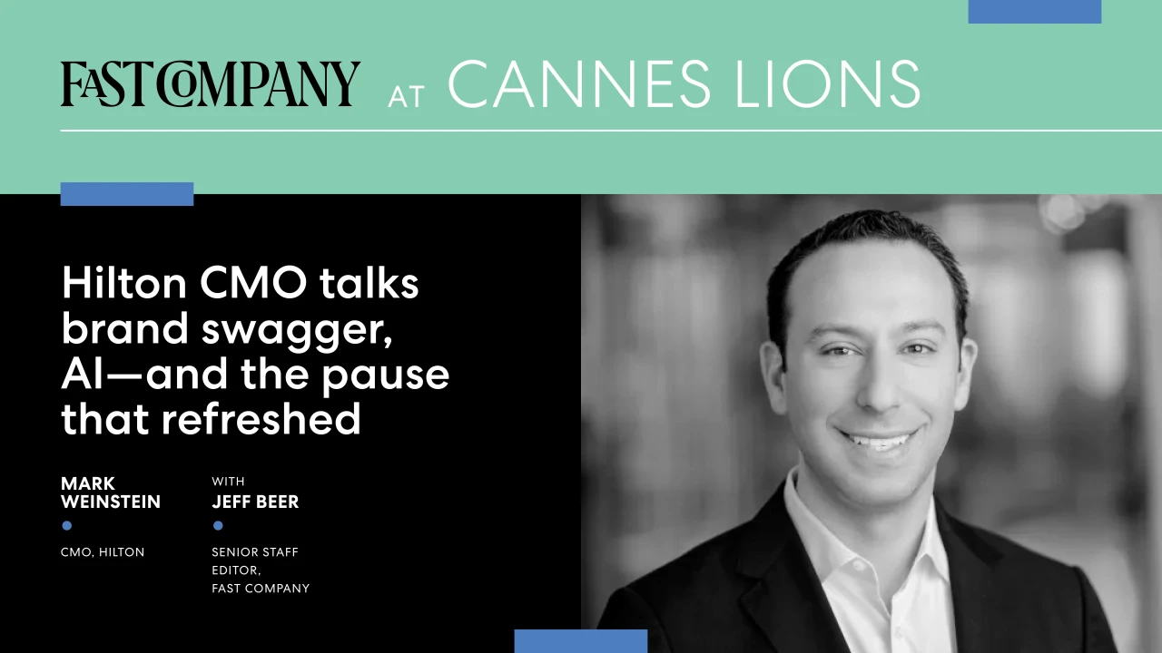 Hilton CMO talks brand swagger, AI — and the pause that refreshed