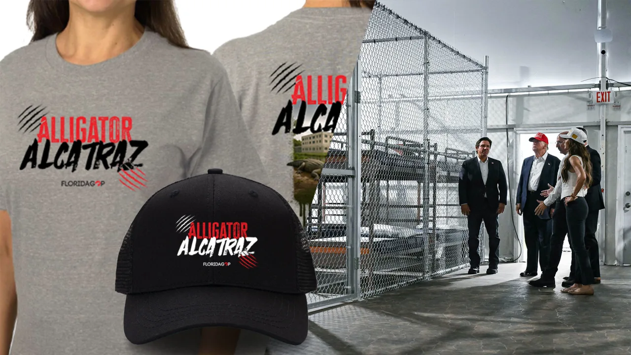‘Alligator Alcatraz’ merch appears on Amazon and Florida GOP website, making light of controversial facility