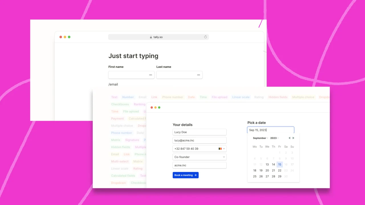 Tally lets you design great free surveys in 60 seconds