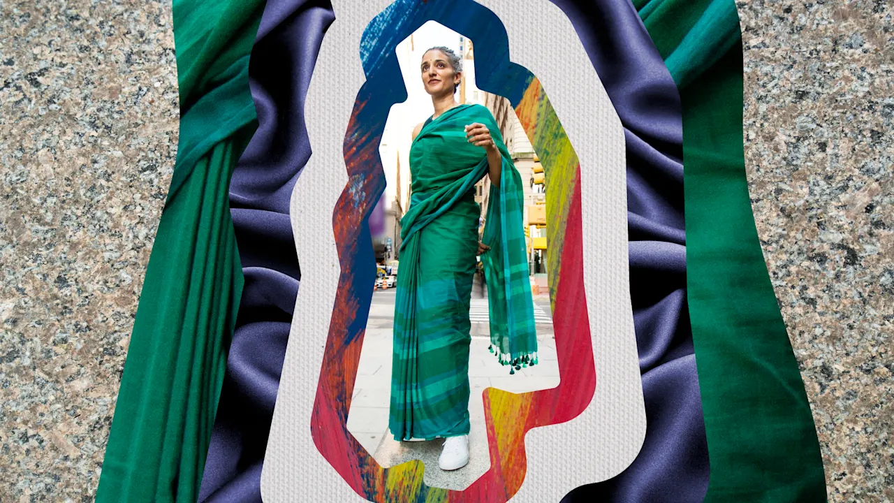 Namrata Tripathi has mastered the ‘power sari’