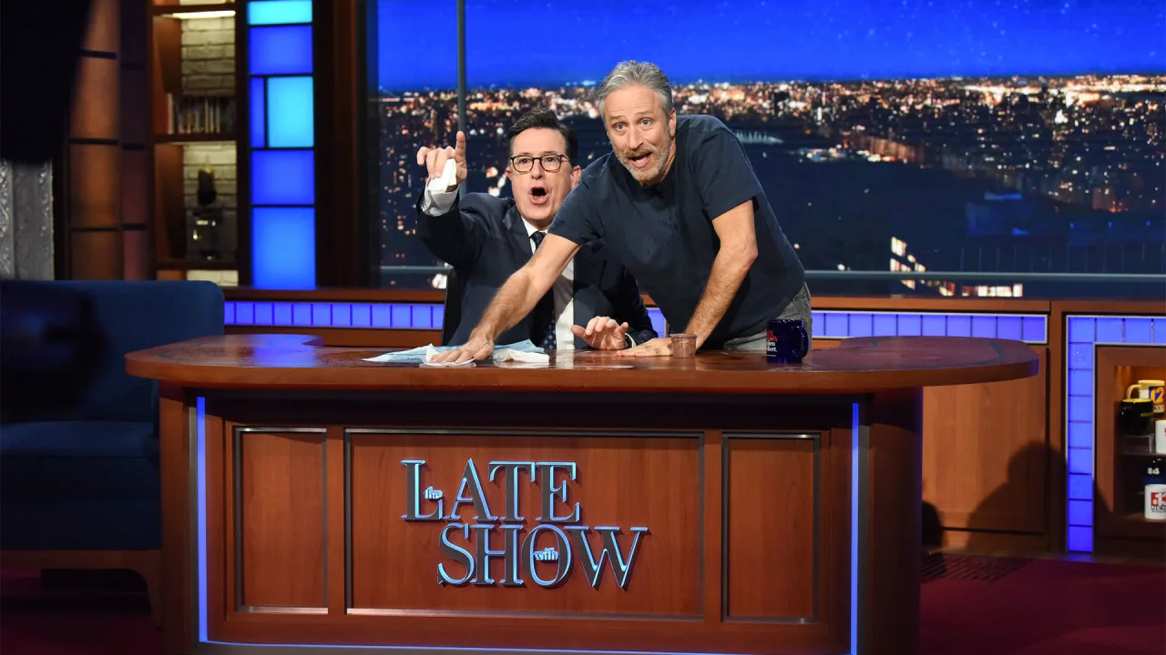 Jon Stewart says CBS and Paramount get their value from programming like ‘The Late Show with Stephen Colbert’