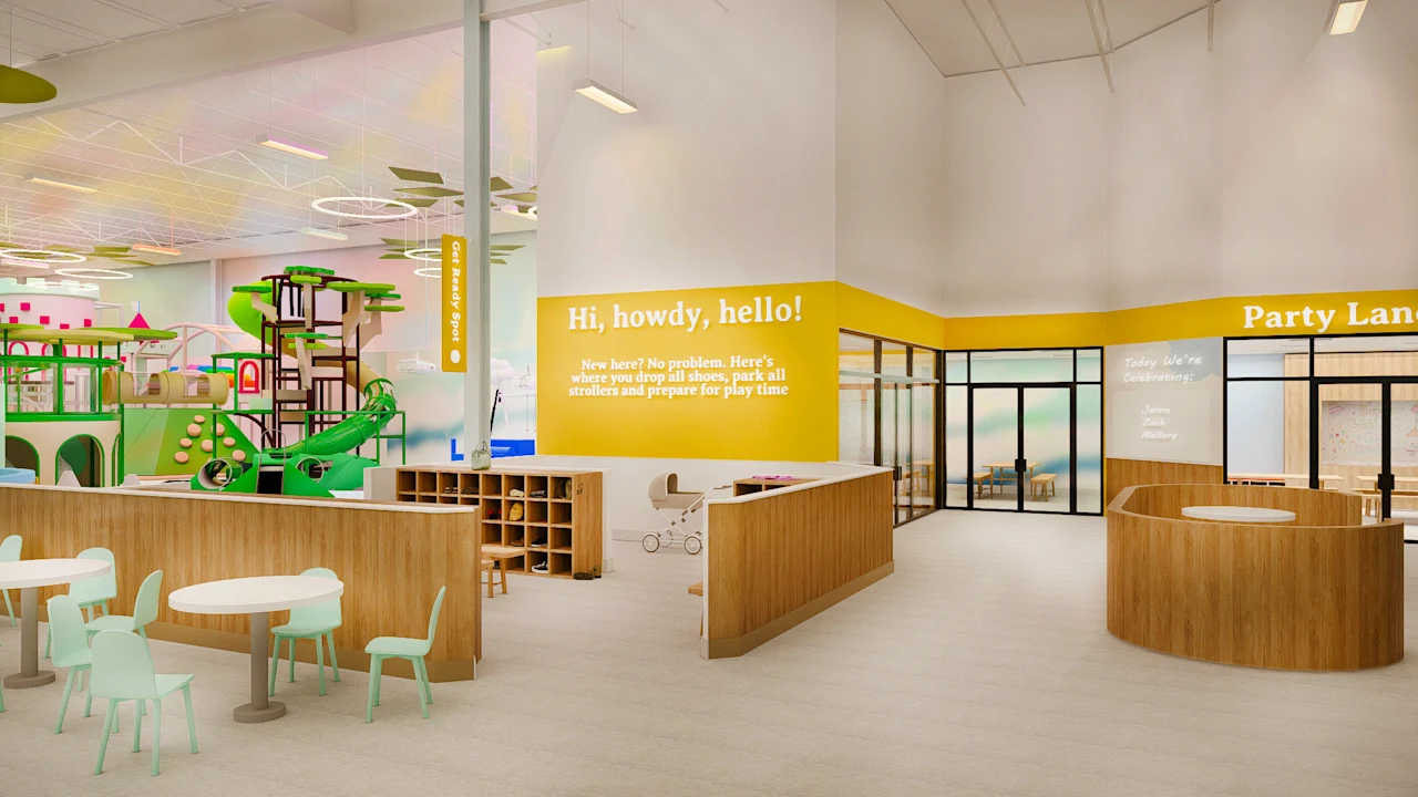 This ultra-popular trampoline park just designed a whimsical playspace for toddlers