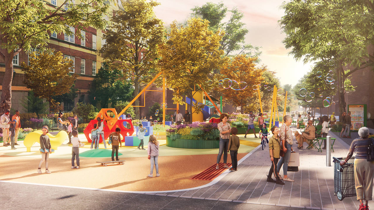 This neighborhood in Queens has a brilliant plan to turn a busy street into a park