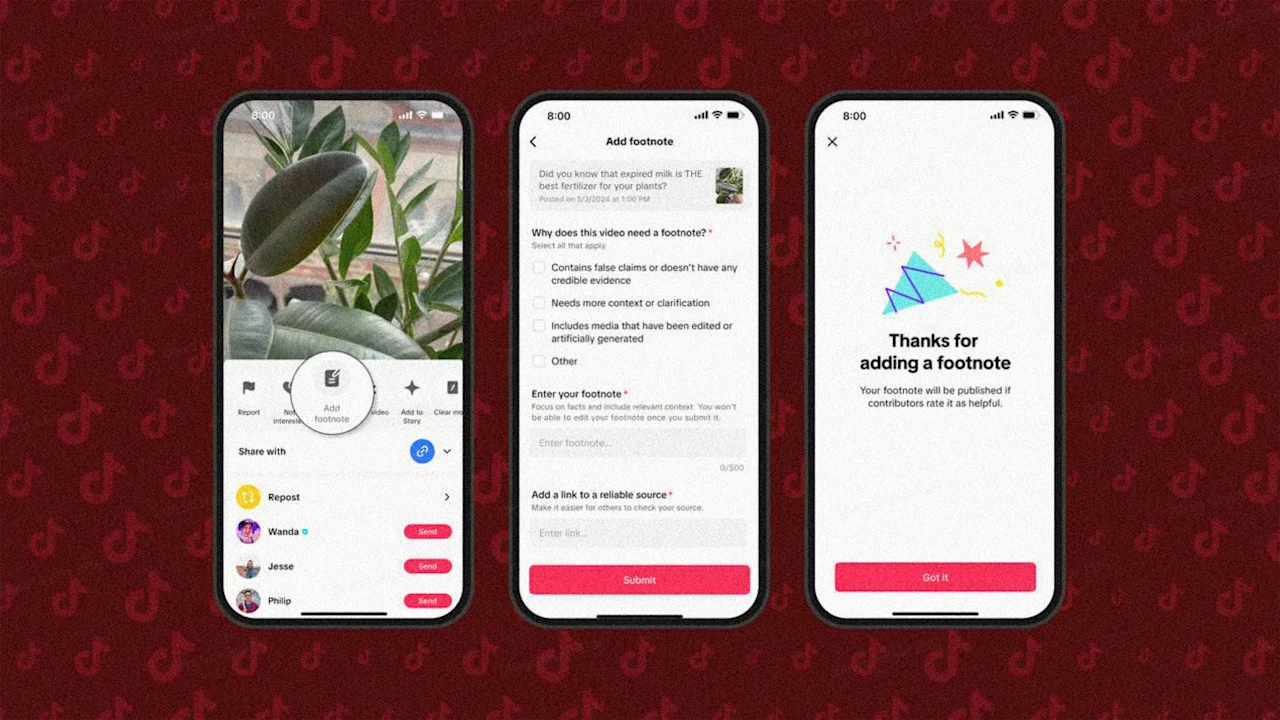 Meet footnotes, TikTok’s answer to X-style community notes