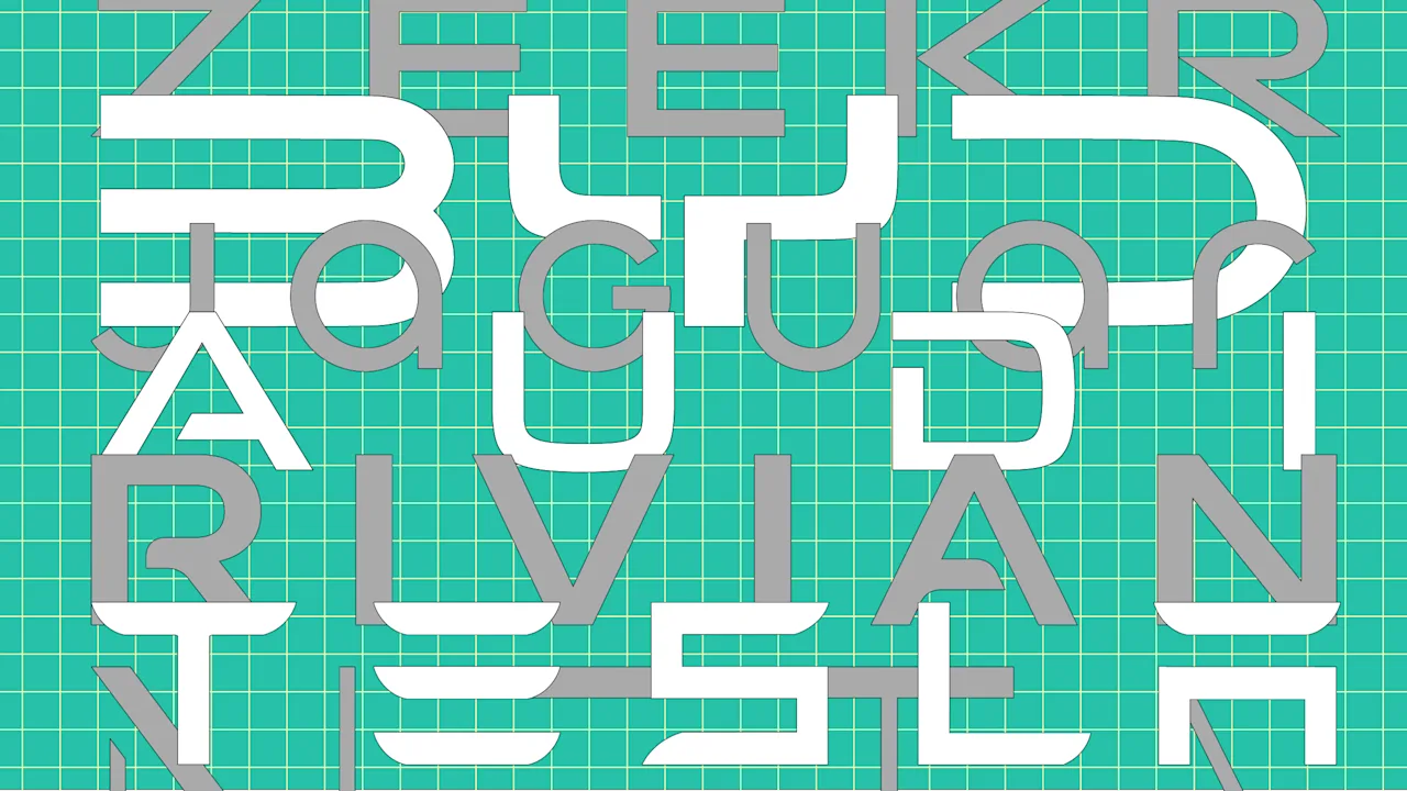 The decades-old design trick that makes every EV logo look the same