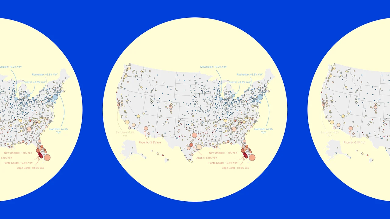 Zillow changes course on home prices: Updated forecast for 400 housing markets