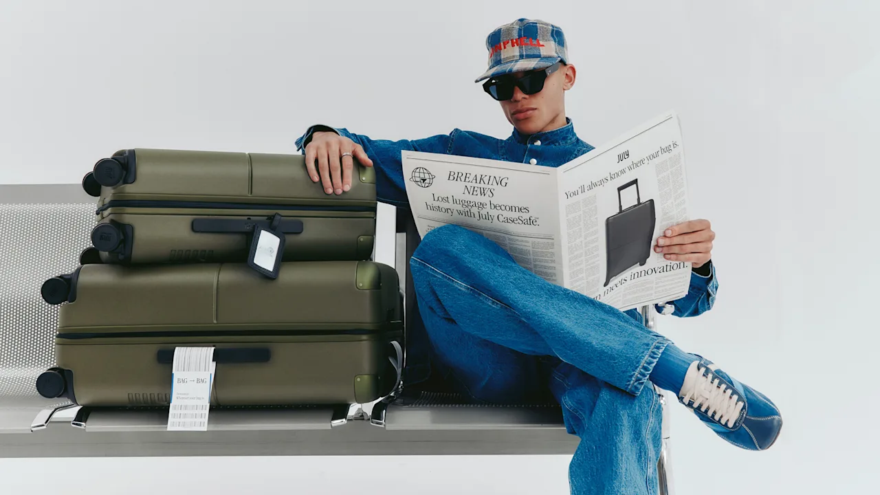 Meet the first-ever luggage with built-in AirTags thumbnail