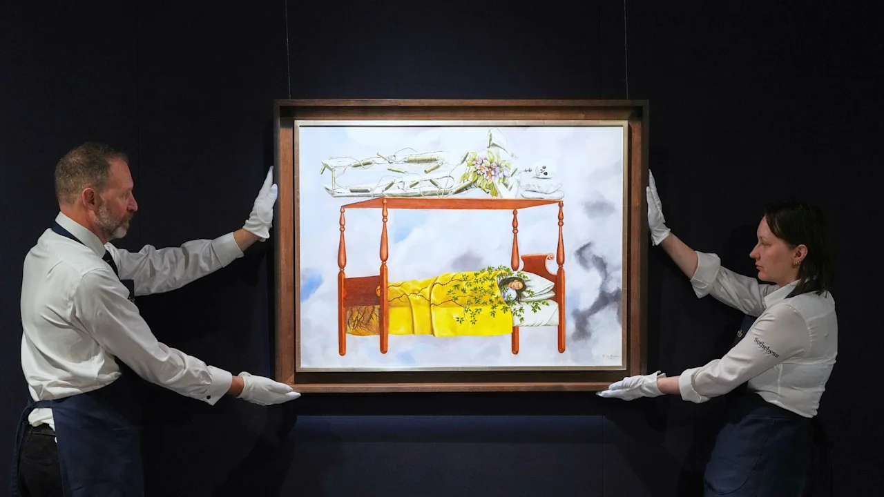 Het zelfportret van Frida Kahlo wordt verkocht voor $ 54,7 miljoen, waarmee het veilingrecord voor vrouwelijke kunstenaars wordt verbroken