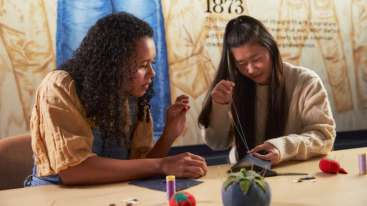 Why Levi’s is teaching high schoolers how to mend their clothes