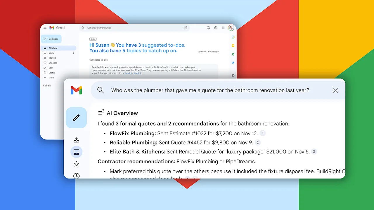 De nieuwe inbox van Gmail is het ultieme toegangsmiddel tot AI