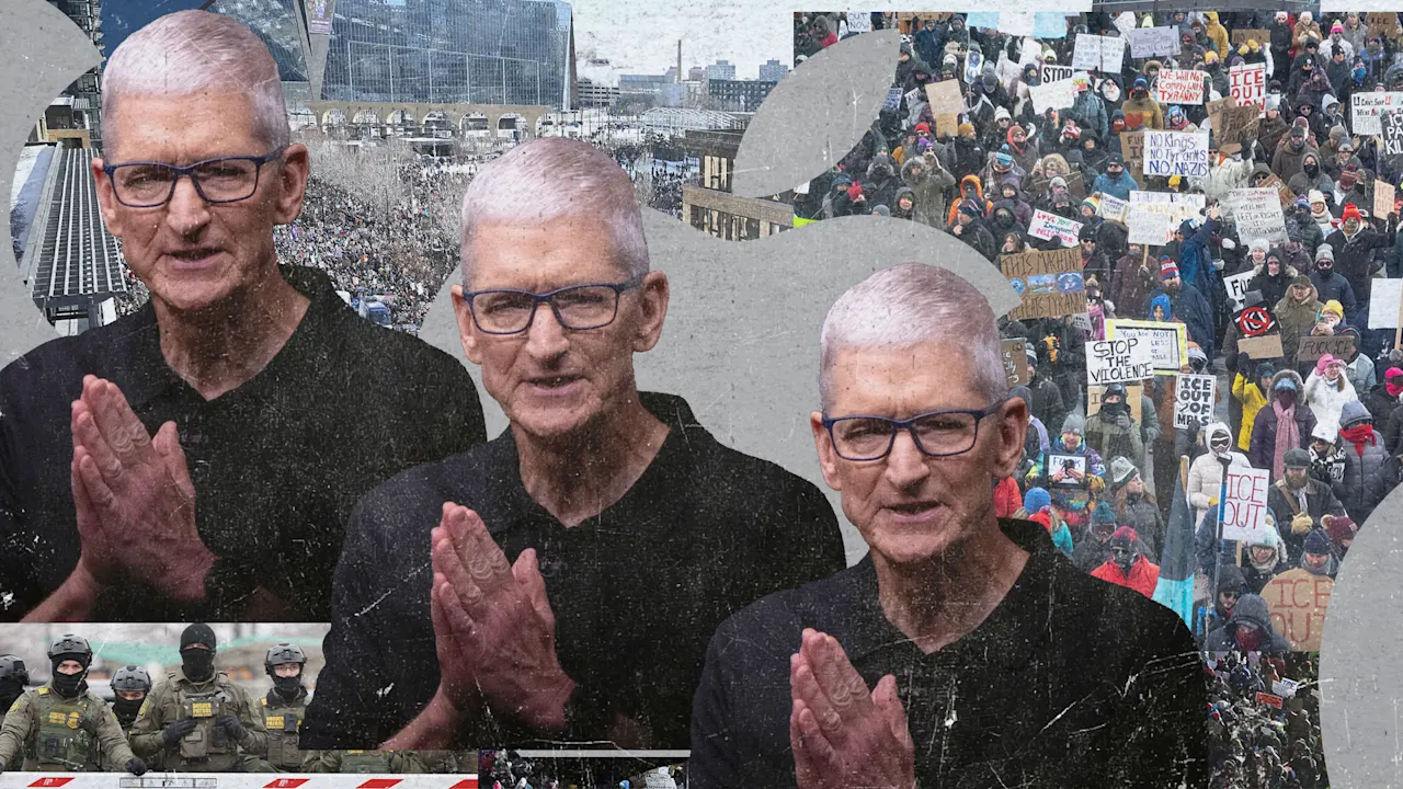 Tim Cook roept op tot de-escalatie, maar vermijdt het bekritiseren van Trump na de dood van Minneapolis