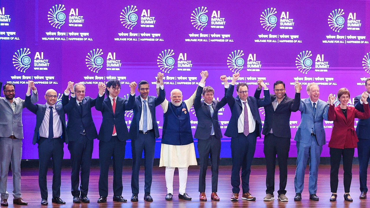 At AI summit, Prime Minister Modi pitches India as global hub for artificial intelligence 