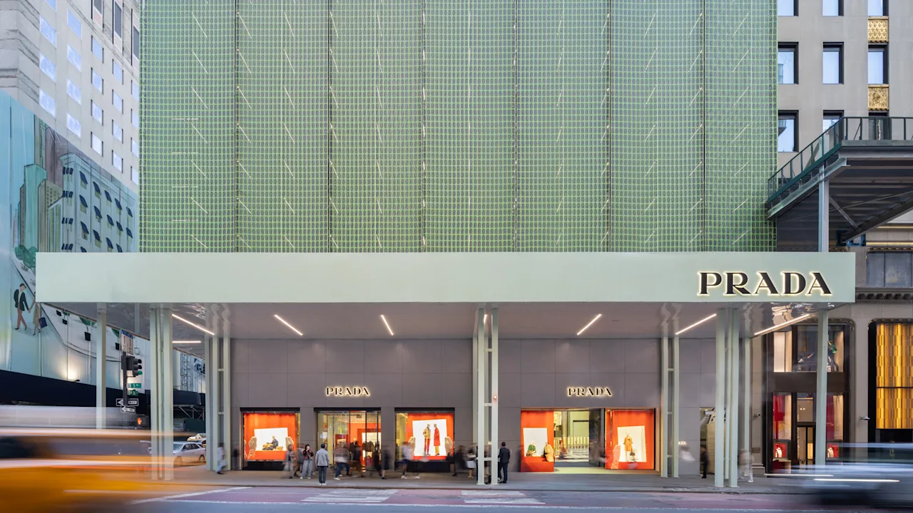 Prada’s NYC store turns scaffolding into high art