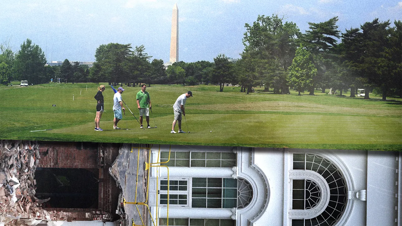 Trump plans to redesign D.C.’s public golf course on top of East Wing rubble