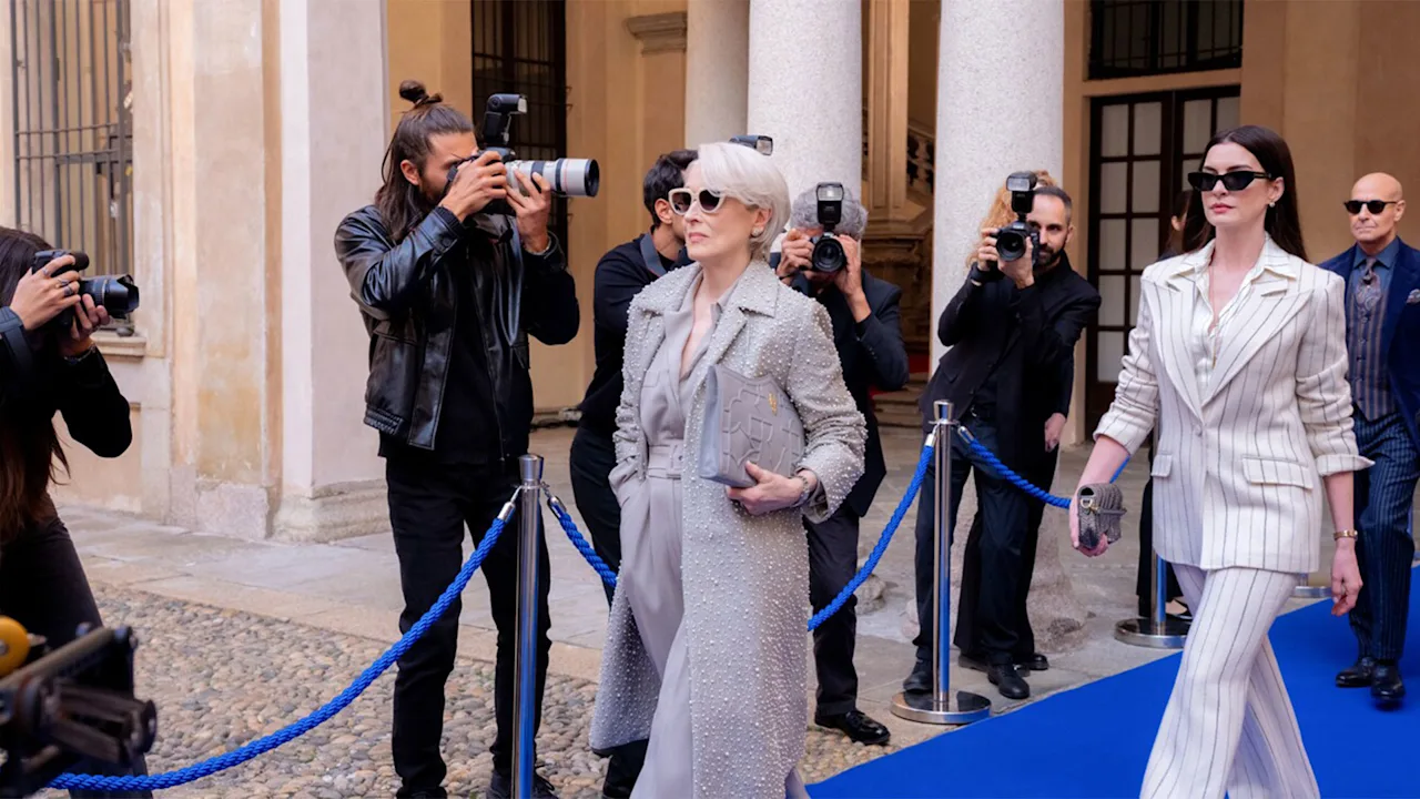Meryl Streep onthult dat Anne Hathaway vroeg of modellen ‘niet zo skeletachtig’ waren voor het vervolg op ‘Devil Wears Prada’