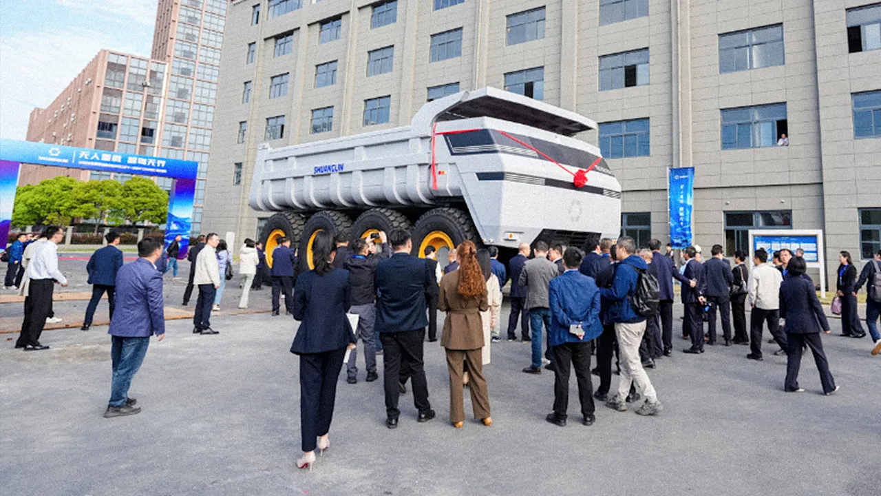 This driverless Chinese mining truck is giant, agile, and shows the industrial future of AI