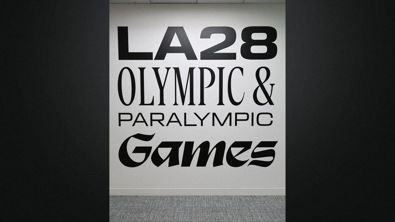The LA28 typography is made of 4 custom fonts