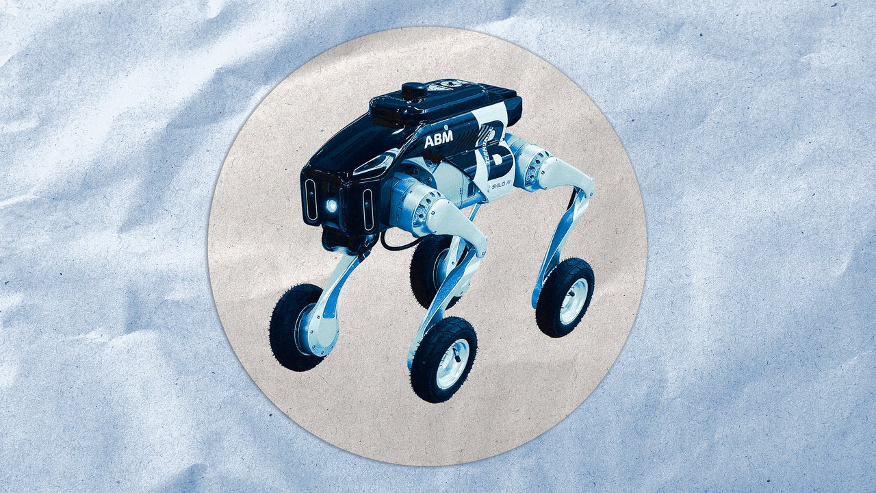 Imagem original da matéria: Meet the new robot dog patrolling LaGuardia Airport
