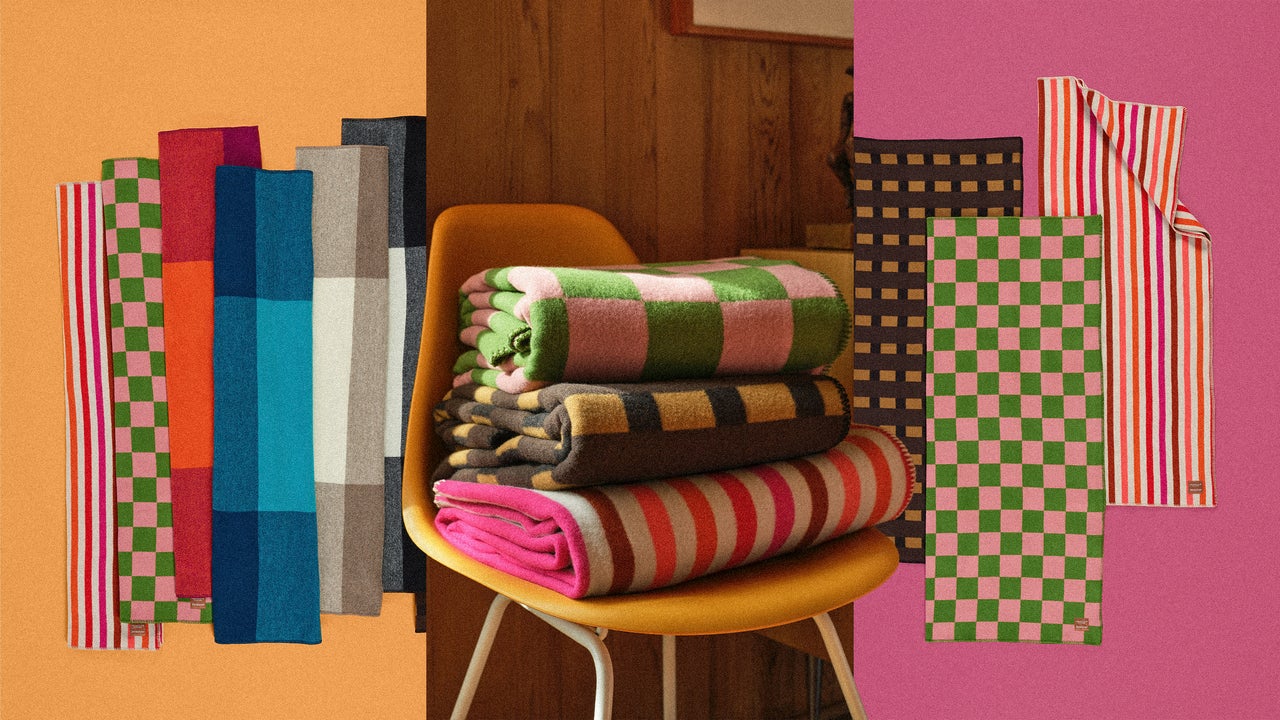 These Pendleton blankets reference the brilliant textiles of Alexander Girard