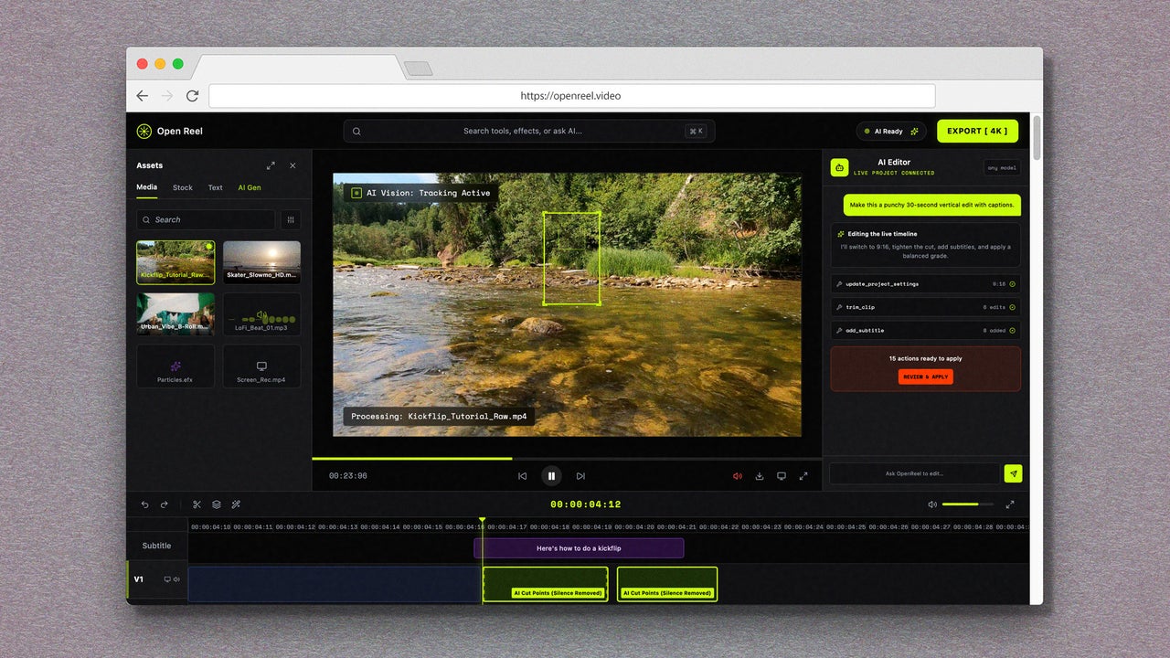 This web-based video editor is like iMovie for your browser