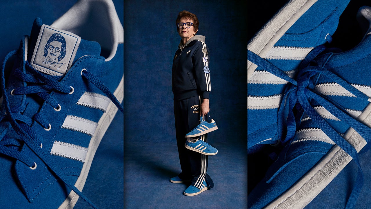 Adidas Releases Billie Jean King's Blue Suede Shoes