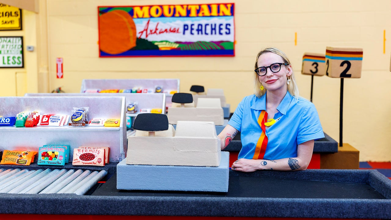 Every product in this supermarket is made from felt. All 20,000 of them