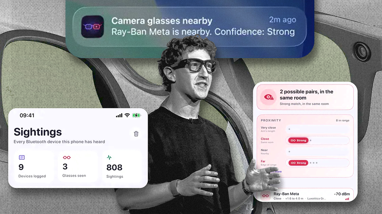 This app is a smart glasses creep detector