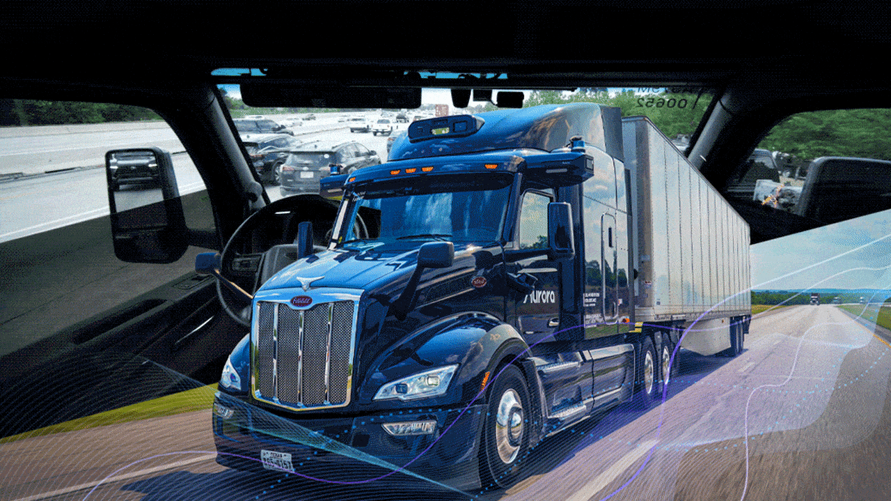 Aurora hits a self-driving trucking milestone. But the road ahead is still bumpy