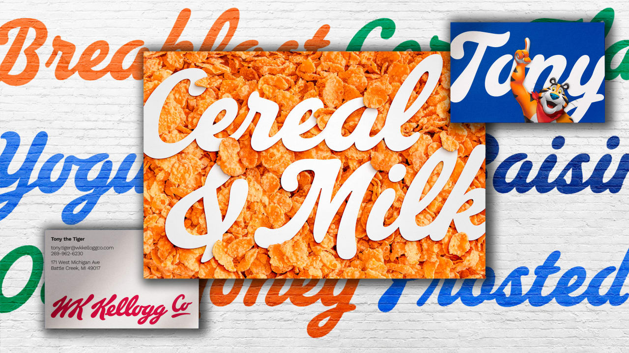 Kellogg’s new custom typeface is a tasty new take on its classic logo