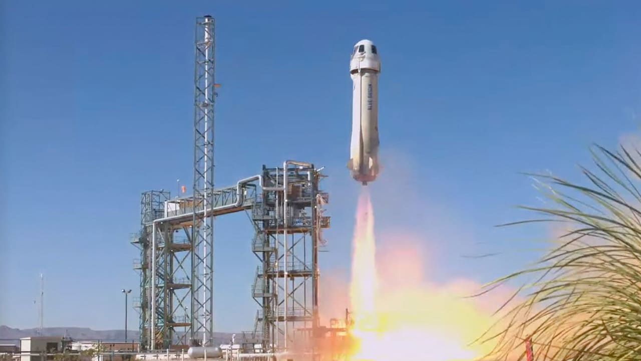 Bezos’ Blue Origin goes back to space with 90-year old Black astronaut and 5 others