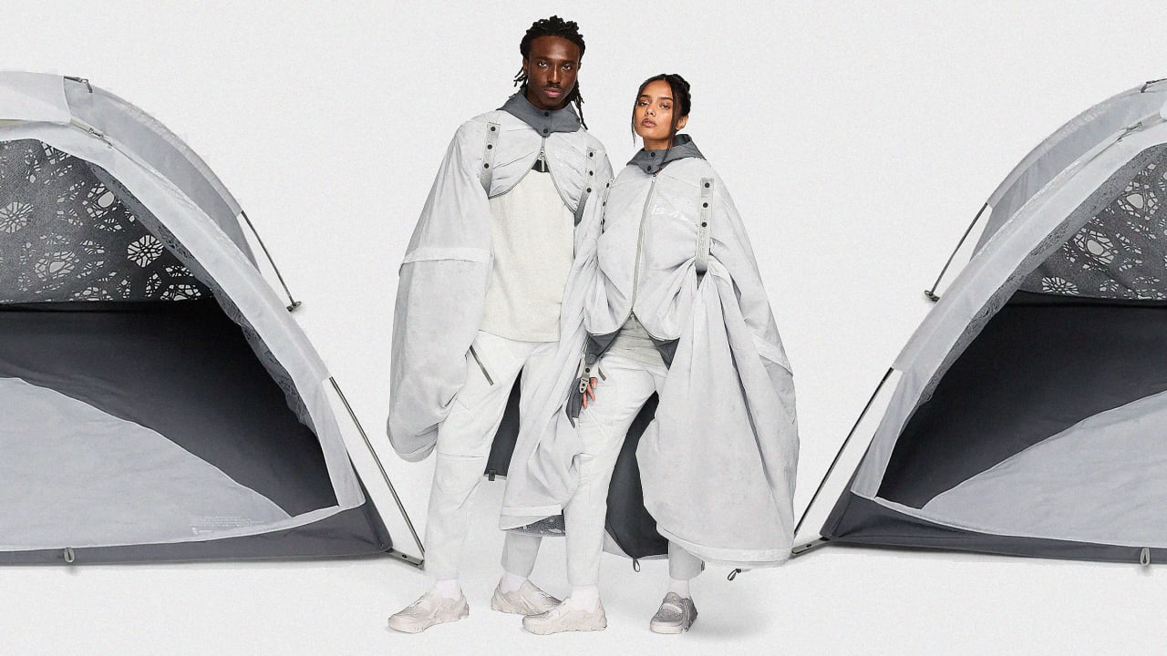 Nike ISPA’s futuristic new poncho doubles as a tent