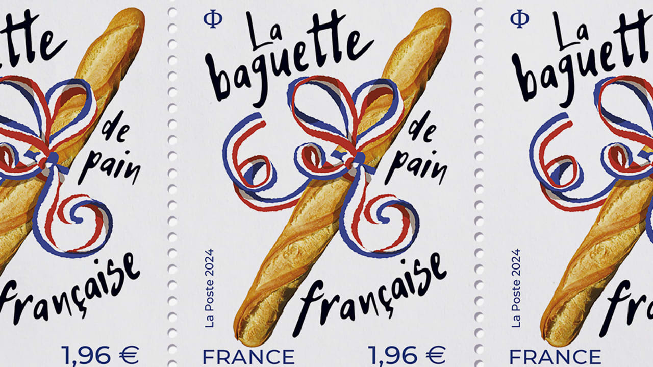 Of course France made a scratch-and-sniff stamp that smells like a baguette