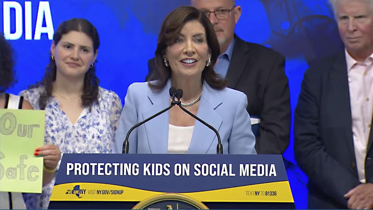N.Y. governor signs bill targeting ‘addictive’ suggested posts on social media feeds for kids