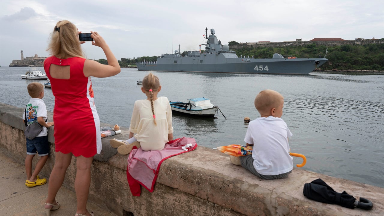 ‘Echoes of the Cold War’: Russian warships enter Cuba to show strengthened ties