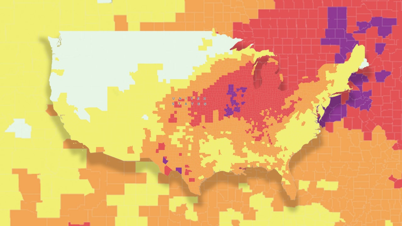 Heat wave 2024 map: Live CDC tool lets you see health risks in your area today and all week