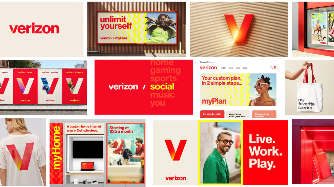 Verizon’s new logo turns it into Netflix
