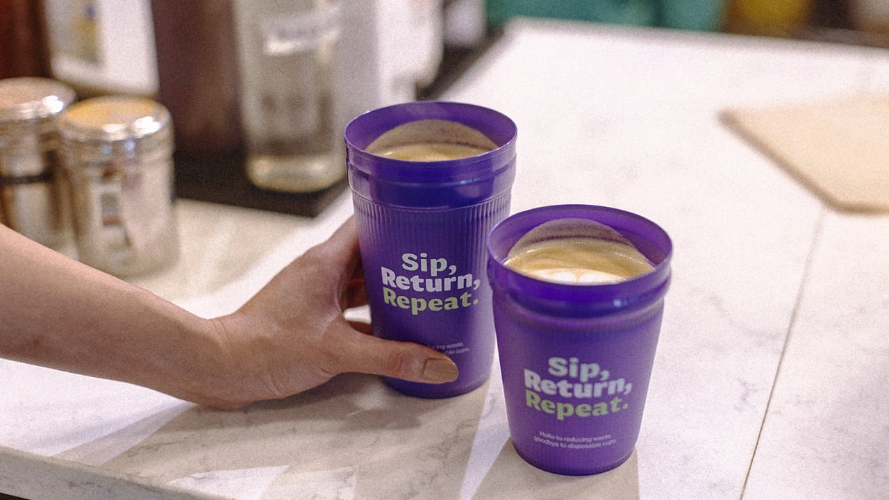 In Petaluma, California, to-go cups will now be reused all around town