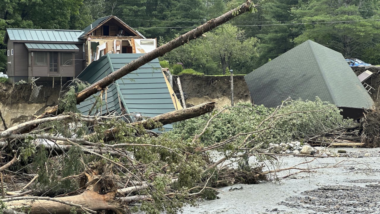 Rescues, smashed cars and destroyed homes: Vermont braces for more flooding after Hurricane Beryl