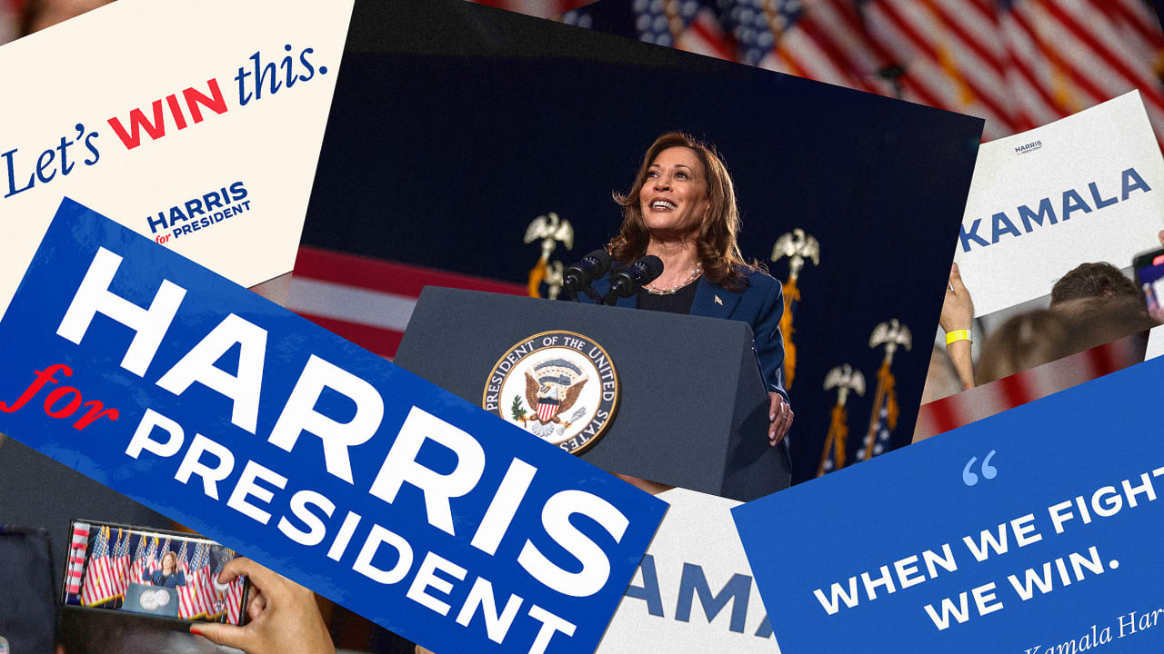 6 logos in 3 hours: Kamala Harris’ design team shares how it approached the historic campaign rebrand